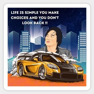 Han's rx7 Fast and furious Sticker